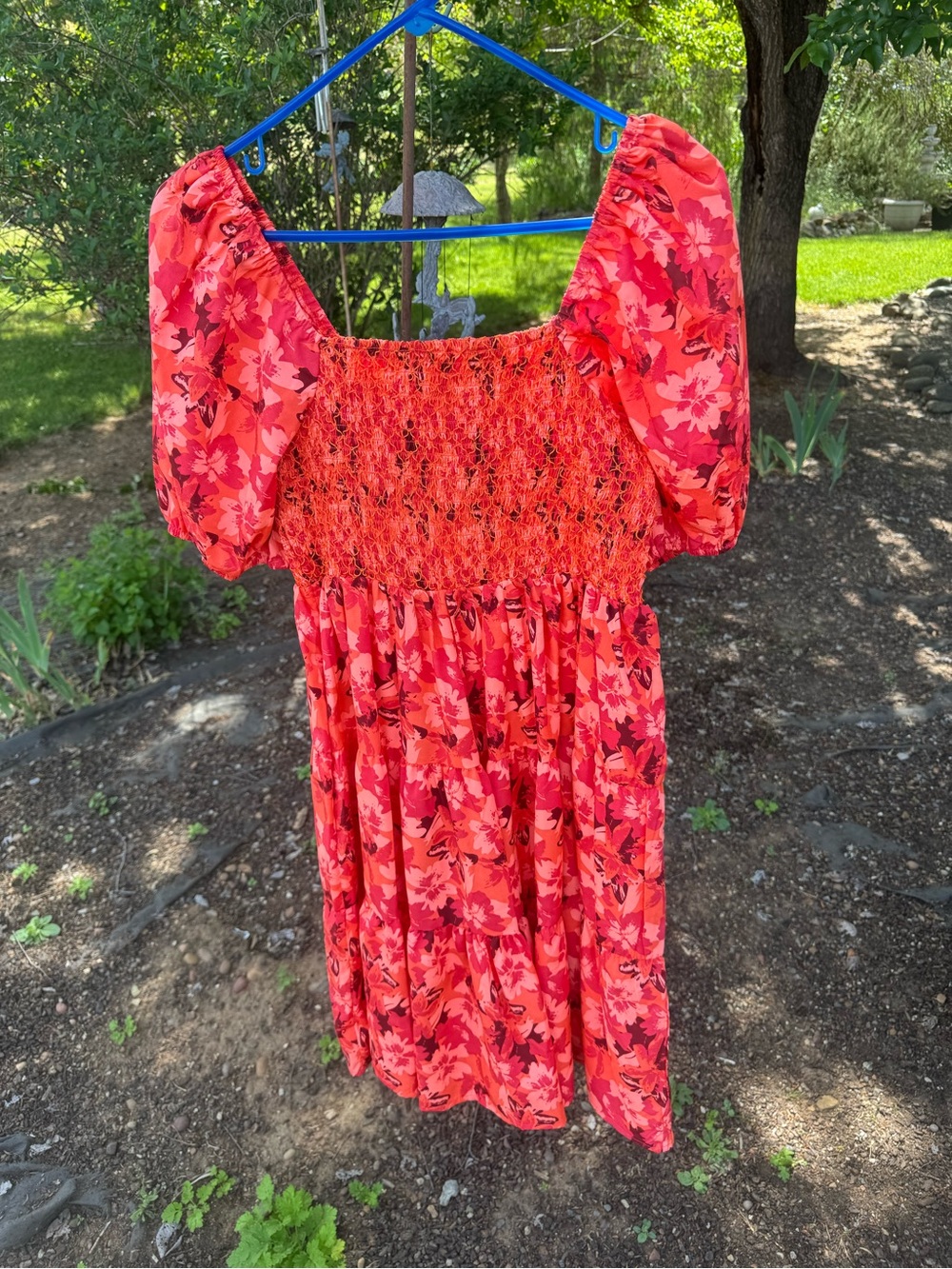 Easel Orange Floral Dress | Size Small - NWT